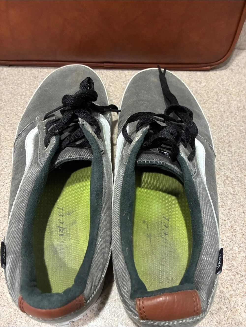 Vans Men’s Gray Canvas Low-Top Sneakers Size 13